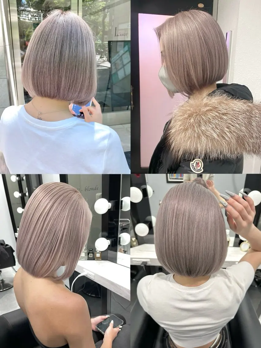 🦋【今からの季節に】カット+ブリーチカラー+オンカラー+トリートメントの写真
