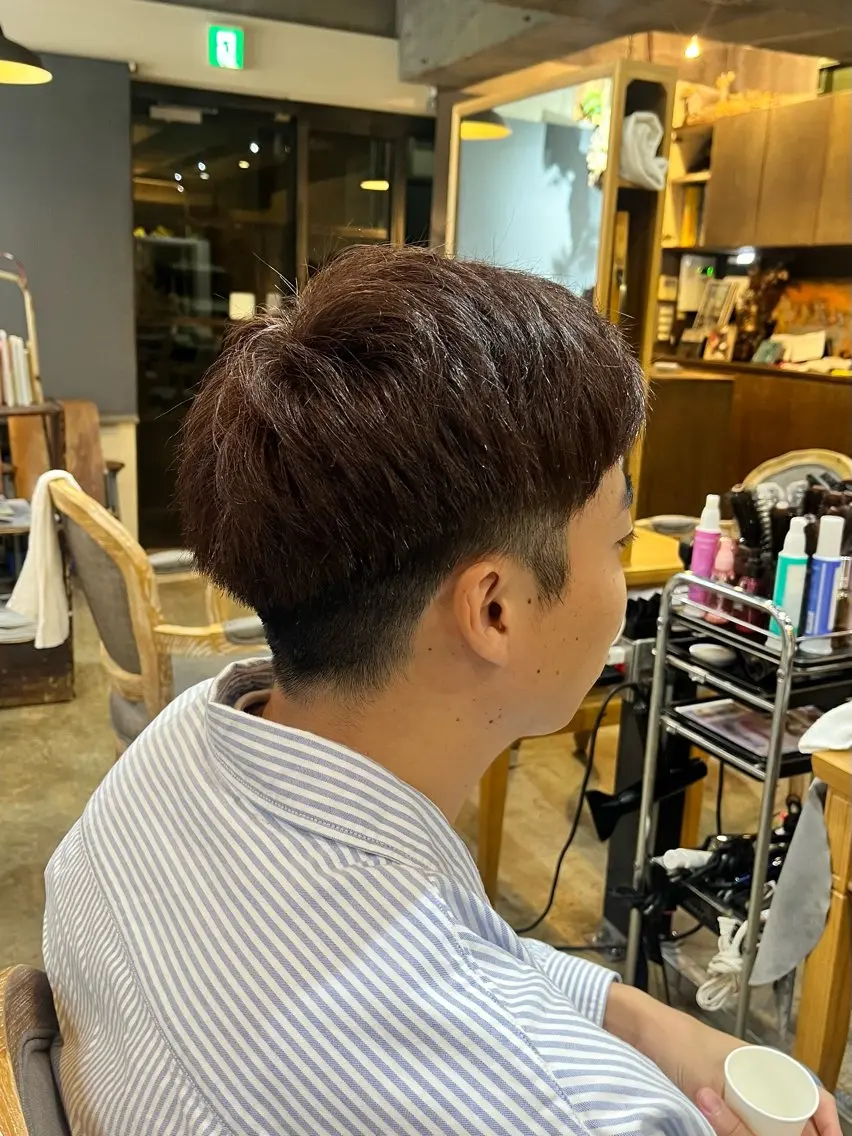 ショート カラー メンズ カット 松原 樹里のヘアスタイル
