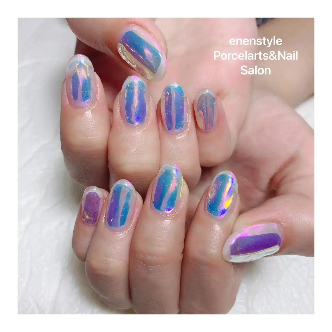 ミディアム ネイル 🐾enen style 🐾のネイルデザイン