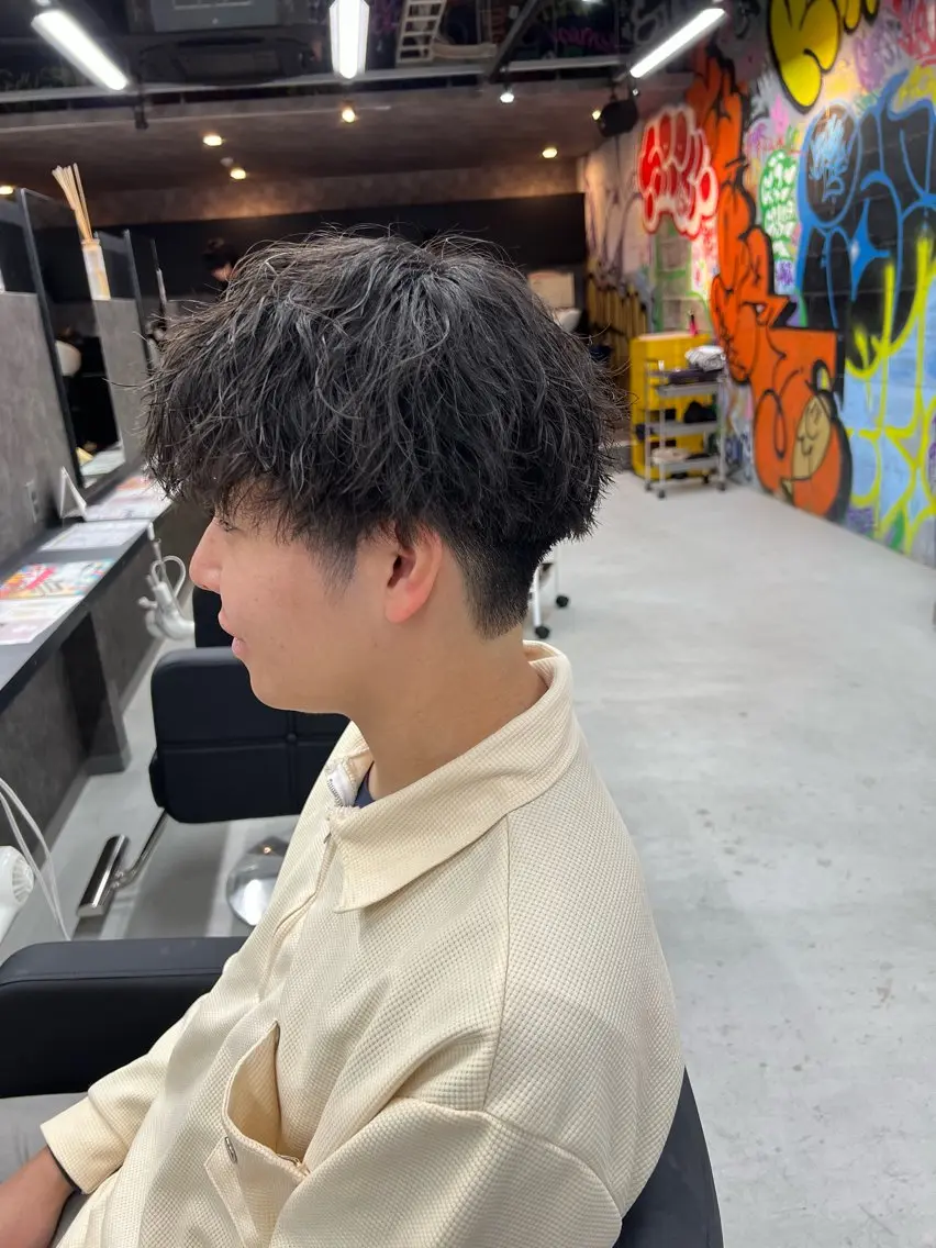 ショート パーマ メンズ カット パーマ トリートメント 錦糸町/Men's cutパーマ石川史弥のヘアスタイル