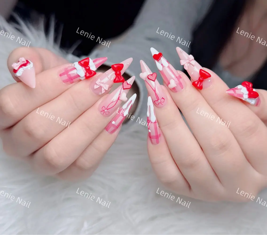 ネイル アートネイル 韓国ネイル 持ち込み ワンホンネイル ハンドネイル Lenie Nail Salonのネイルデザイン