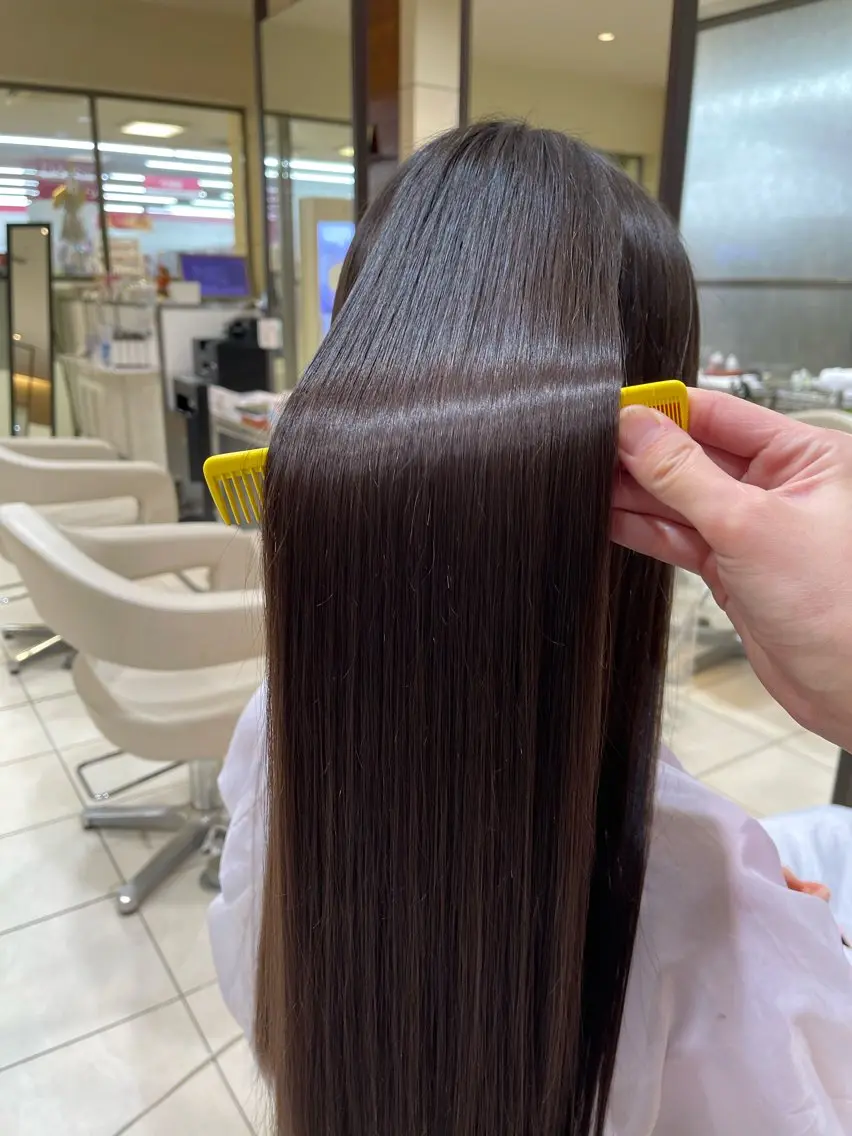 ロング 髪質改善 カット 縮毛矯正 カネヒラ リョウスケのヘアスタイル