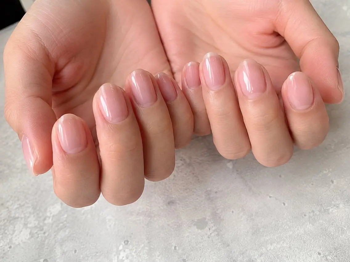 💅【オフ無しクリアネイル】ケア付き✨爪補強にも◎の写真