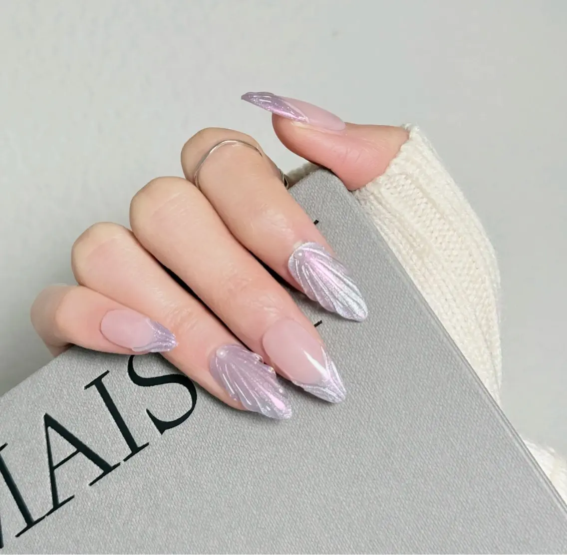 ネイル フットネイル フレンチネイル グラデーション ハート 韓国ネイル ハンドネイル Lynn_ Nailのネイルデザイン