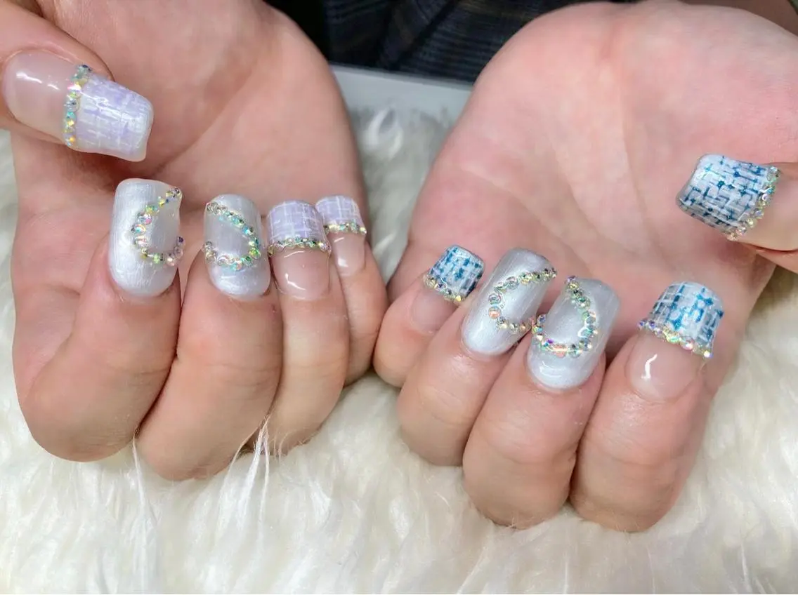 ネイル フレンチネイル ジェルネイル 韓国ネイル ニュアンスネイル パラジェル ハンドネイル Nail&eye Belire 新宿のネイルデザイン