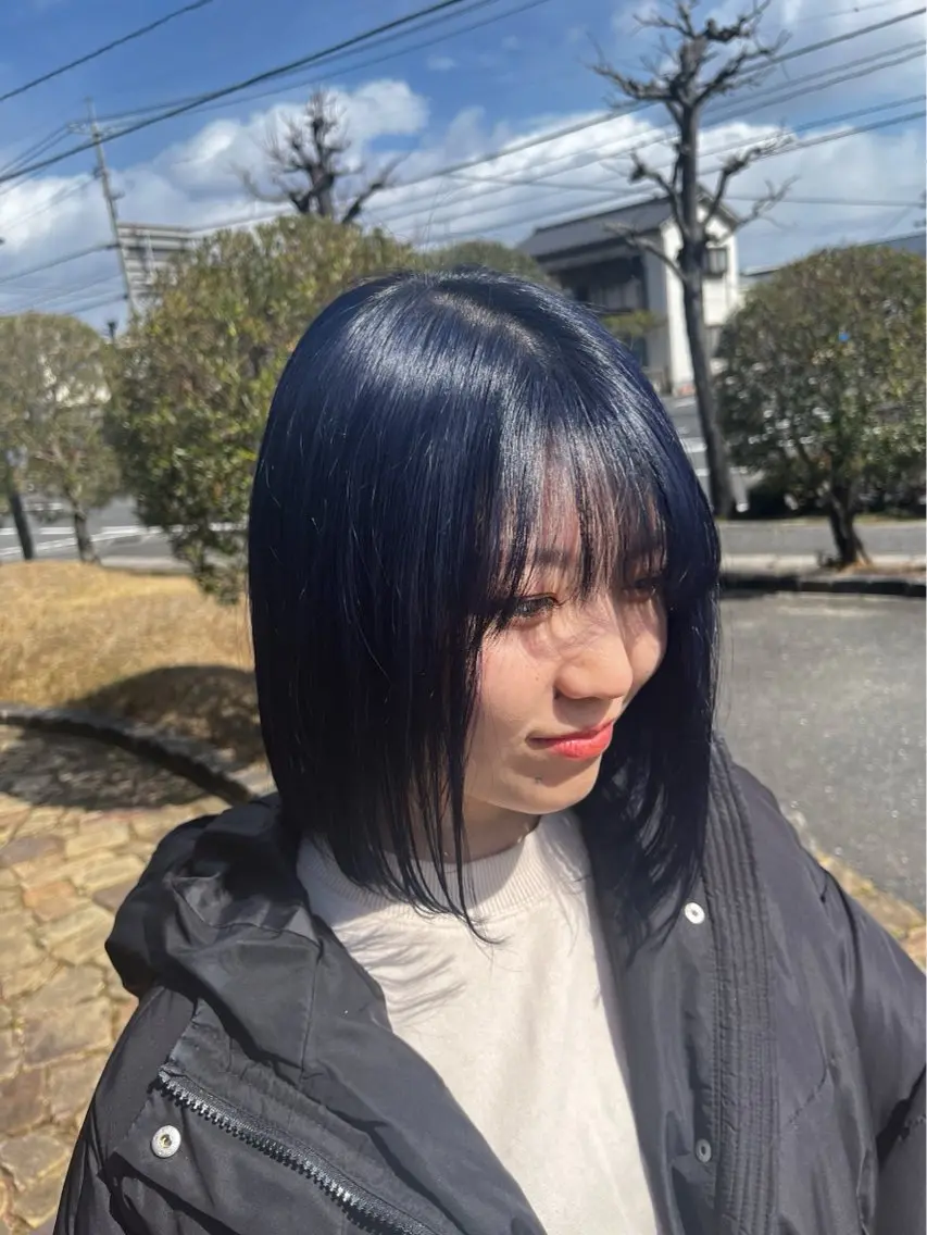 カット(ショート、メンズNG)、ポイントストレートの写真