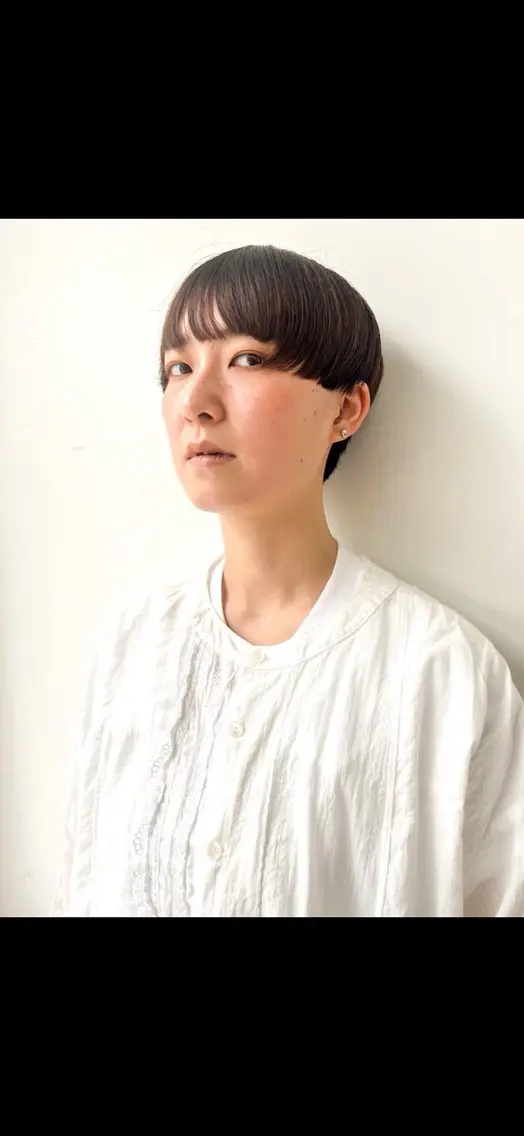 ショート カラー カット ヘアカラー トリートメント hirose hitomiのヘアスタイル