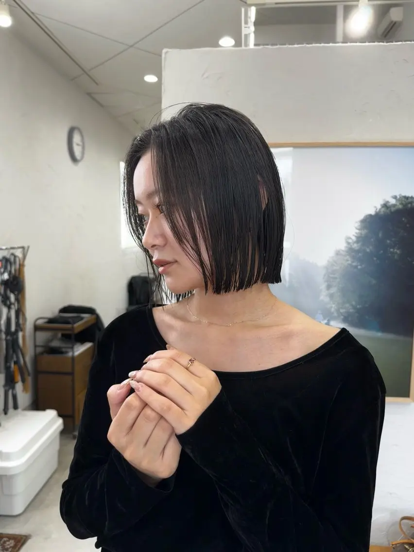 ショート カラー ボブ ヤハタ ダイキのヘアスタイル