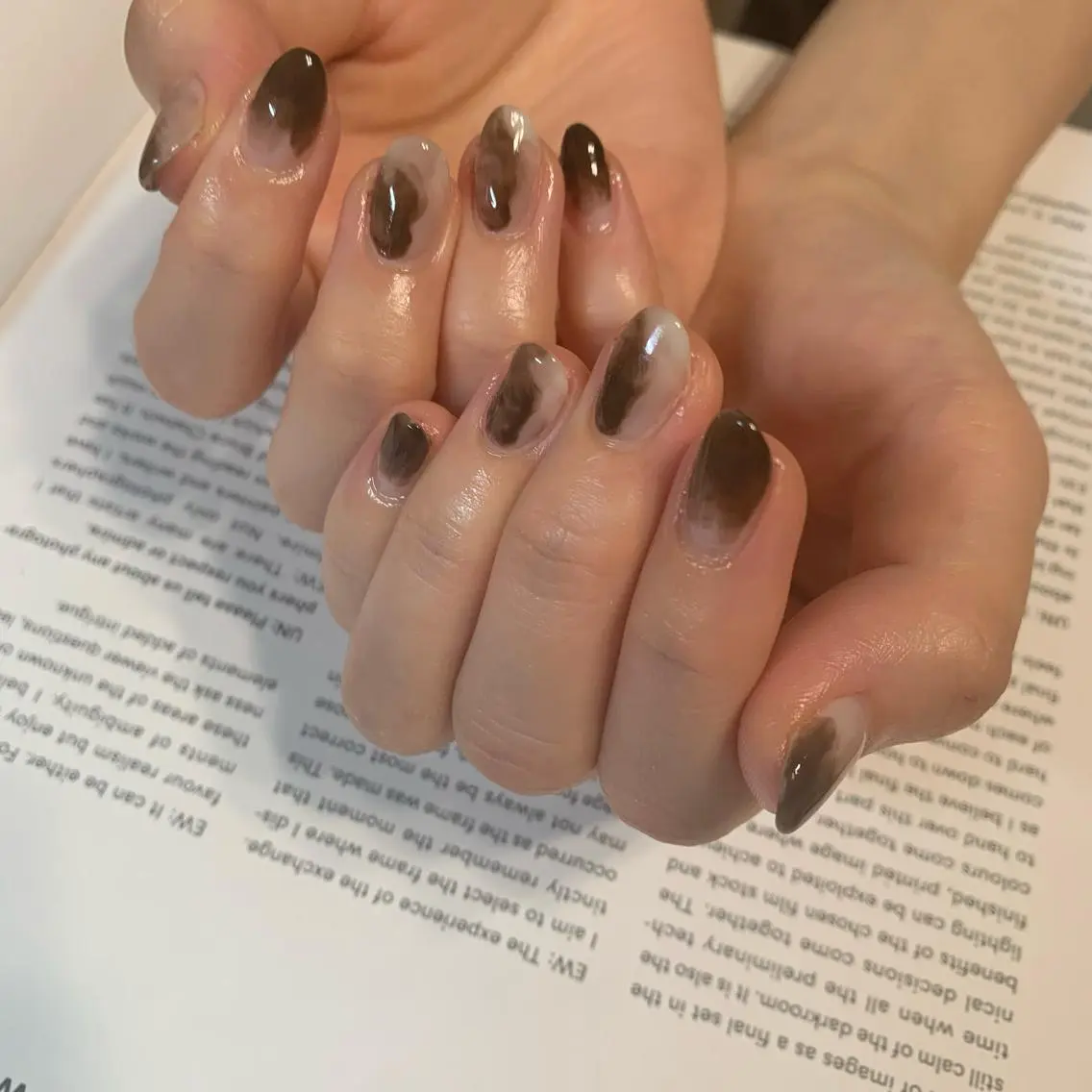 ネイル ブラウン cocoro nail salonのネイルデザイン