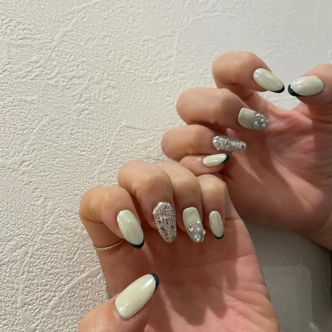 ネイル 持ち込み 冬ネイル ハンドネイル MIUNail YUMIのネイルデザイン