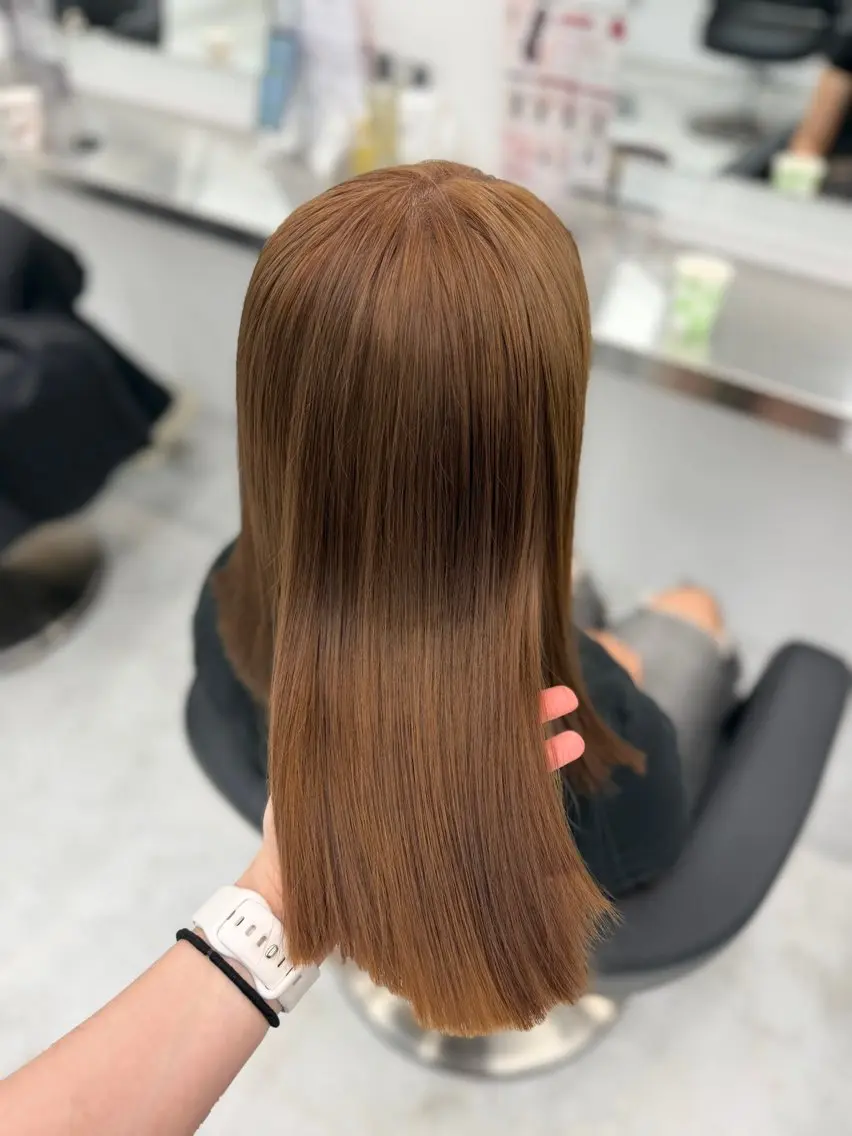 カラー ヘアカラー トリートメント 透明感カラー🎀艶髪 Anju/渋谷🎀のヘアスタイル
