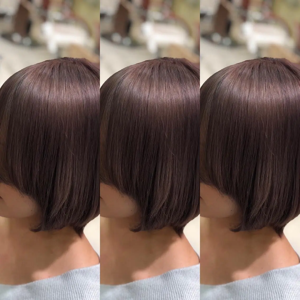 ミディアム カット ヘアカラー Y Uのヘアスタイル