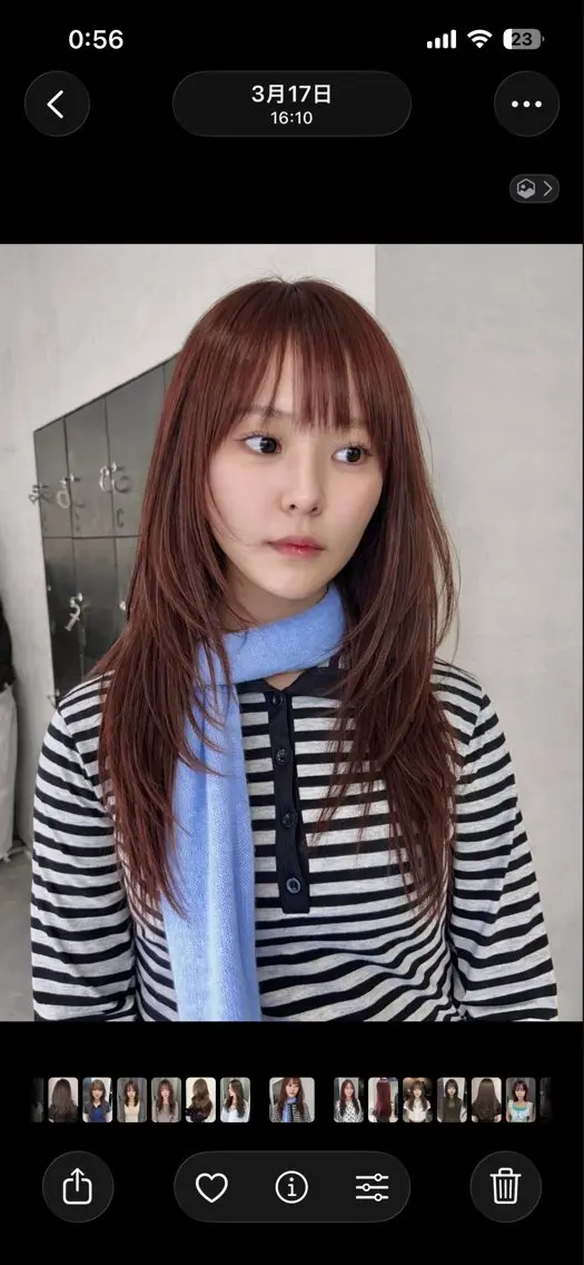 ロング カット ヘアカラー 🌟kyoka 艶髪ハッシュカットのヘアスタイル