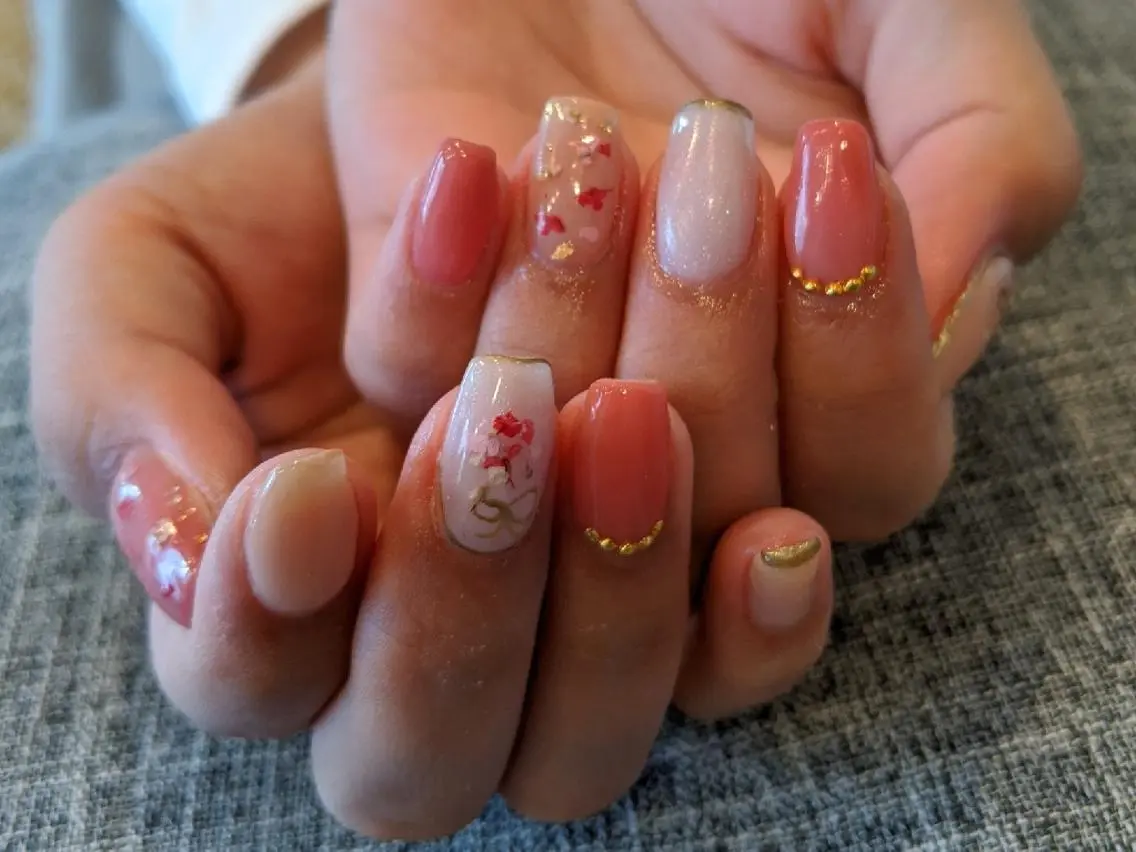 ネイル 春ネイル ハンドネイル private salon mieのネイルデザイン