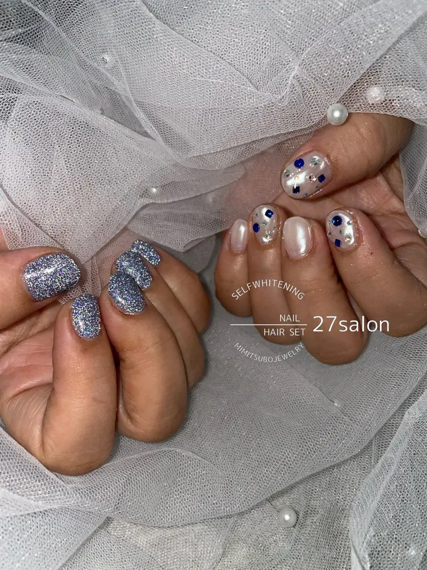 ネイル フラッシュネイル ハンドネイル 27salon yuinaのネイルデザイン