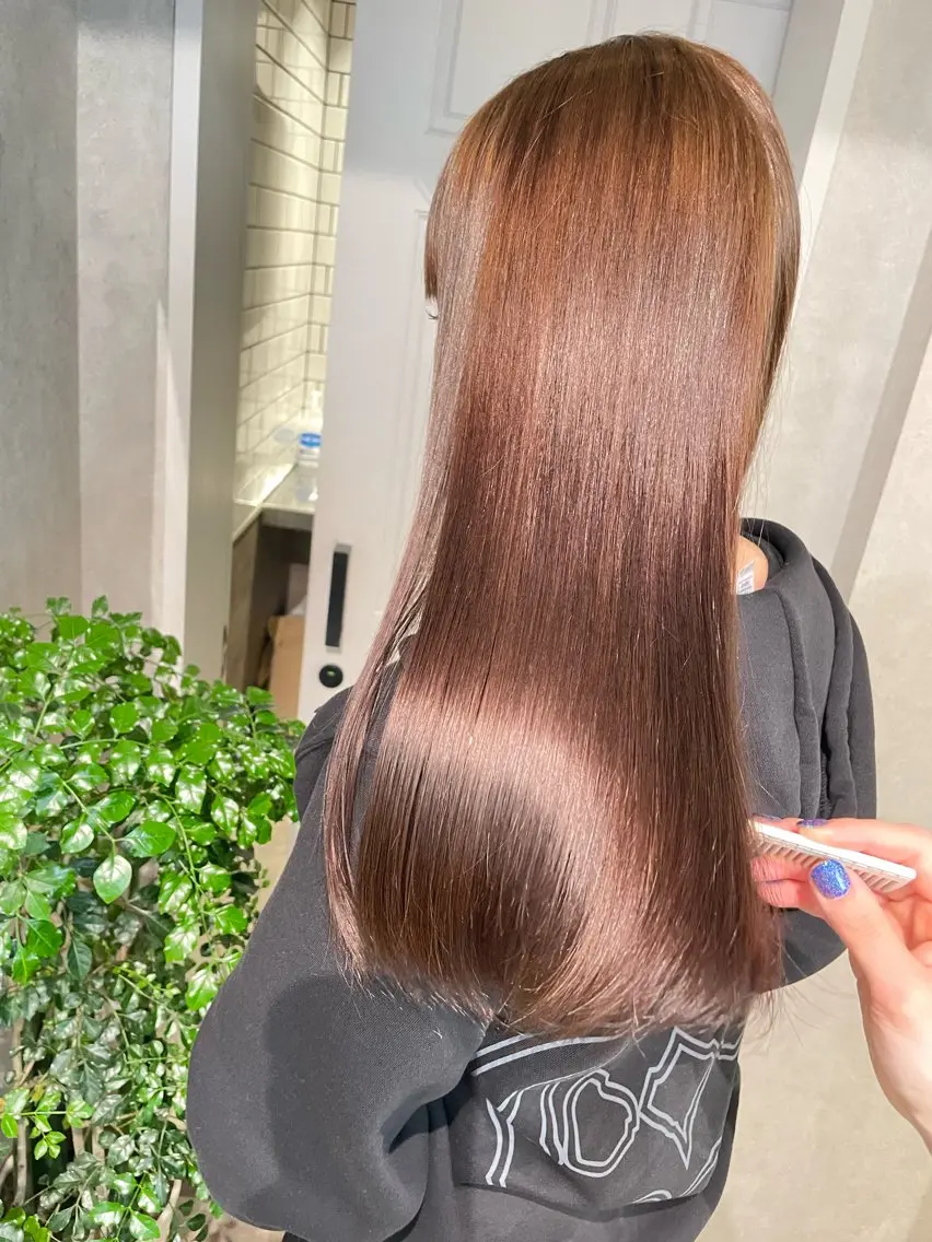 ロング カラー ブリーチ ダブルカラー ブリーチなしカラー ヘアカラー ナチュラル透明感🌱 小山美樹子のヘアスタイル