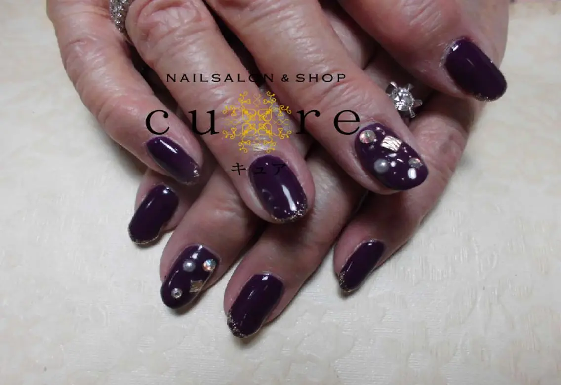 ミディアム ネイル ネイルサロン Cureのネイルデザイン