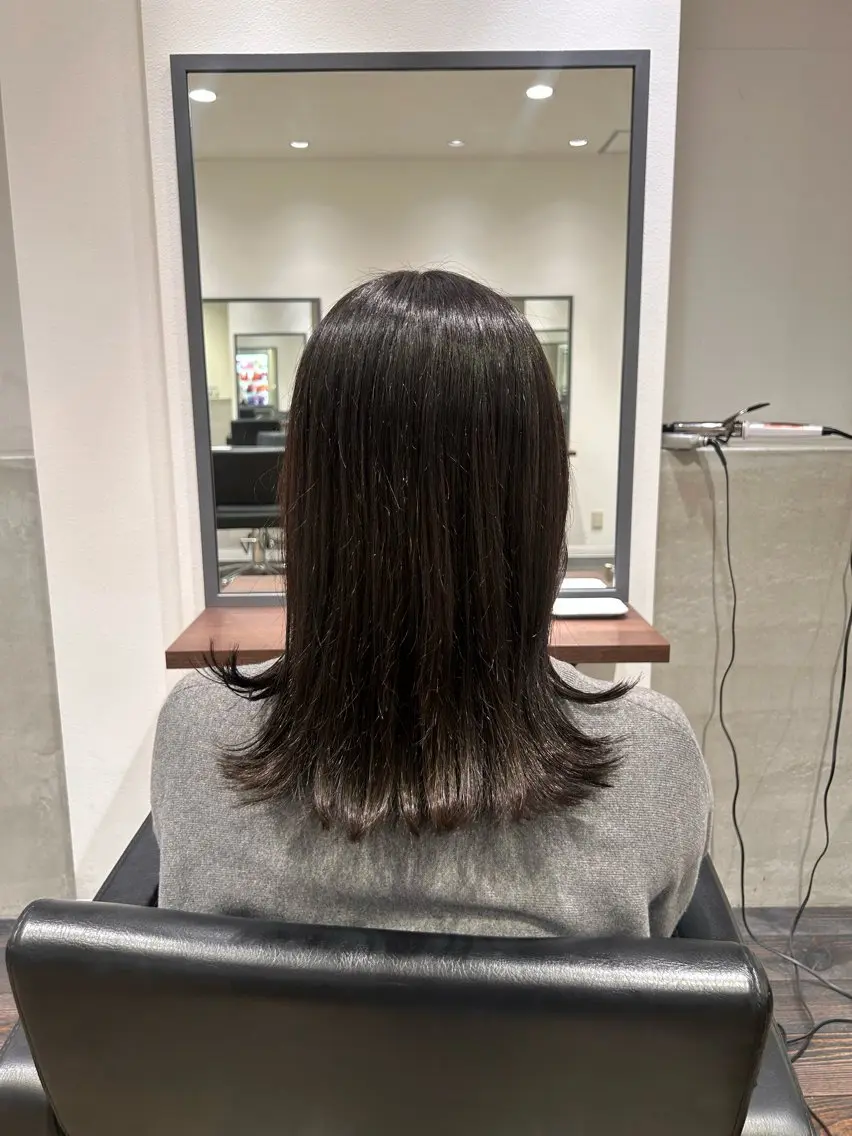 ミディアム 🤎オリーブカラー× パーマ特化💫森口のヘアスタイル