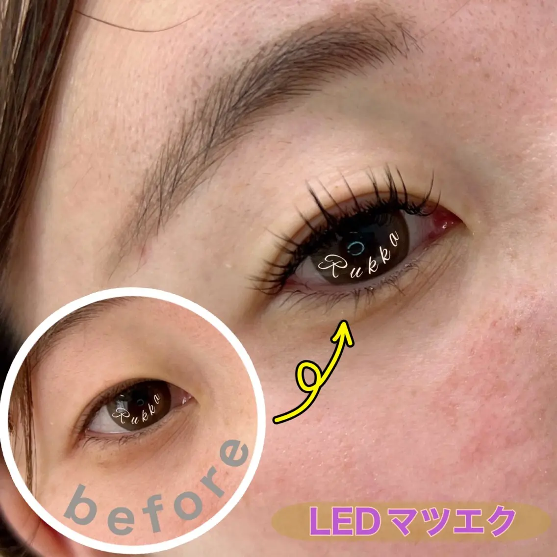 【🍀ご新規様🍀】LEDマツエク🌞セーブル シングルラッシュ オフ＆付け替え １００本 初回オフ代無料の写真