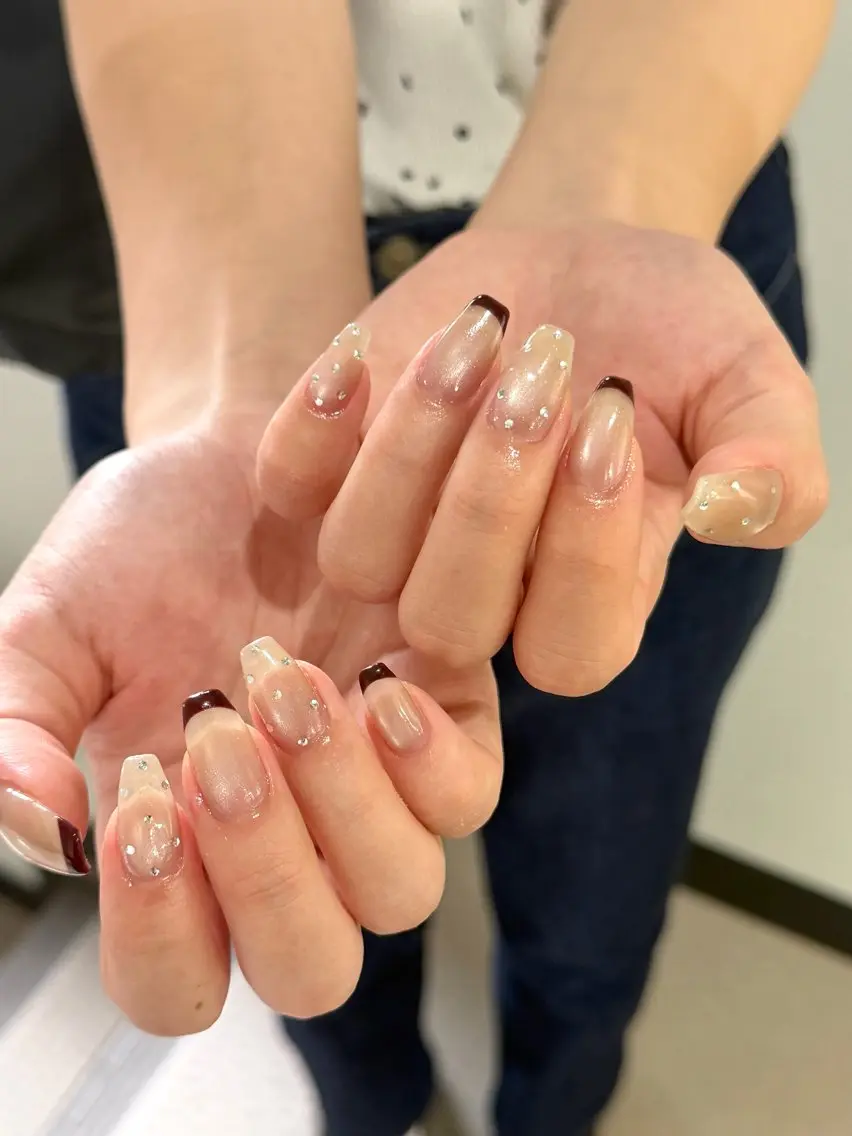 ネイル ハンドネイル SAKURA PEEKABOO京橋のネイルデザイン