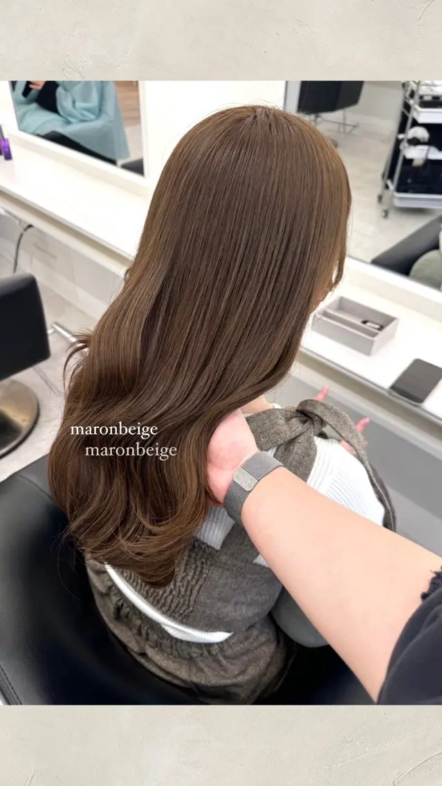 ロング カラー カット ヘアカラー トリートメント ParveMix ♡白神みやびのヘアスタイル