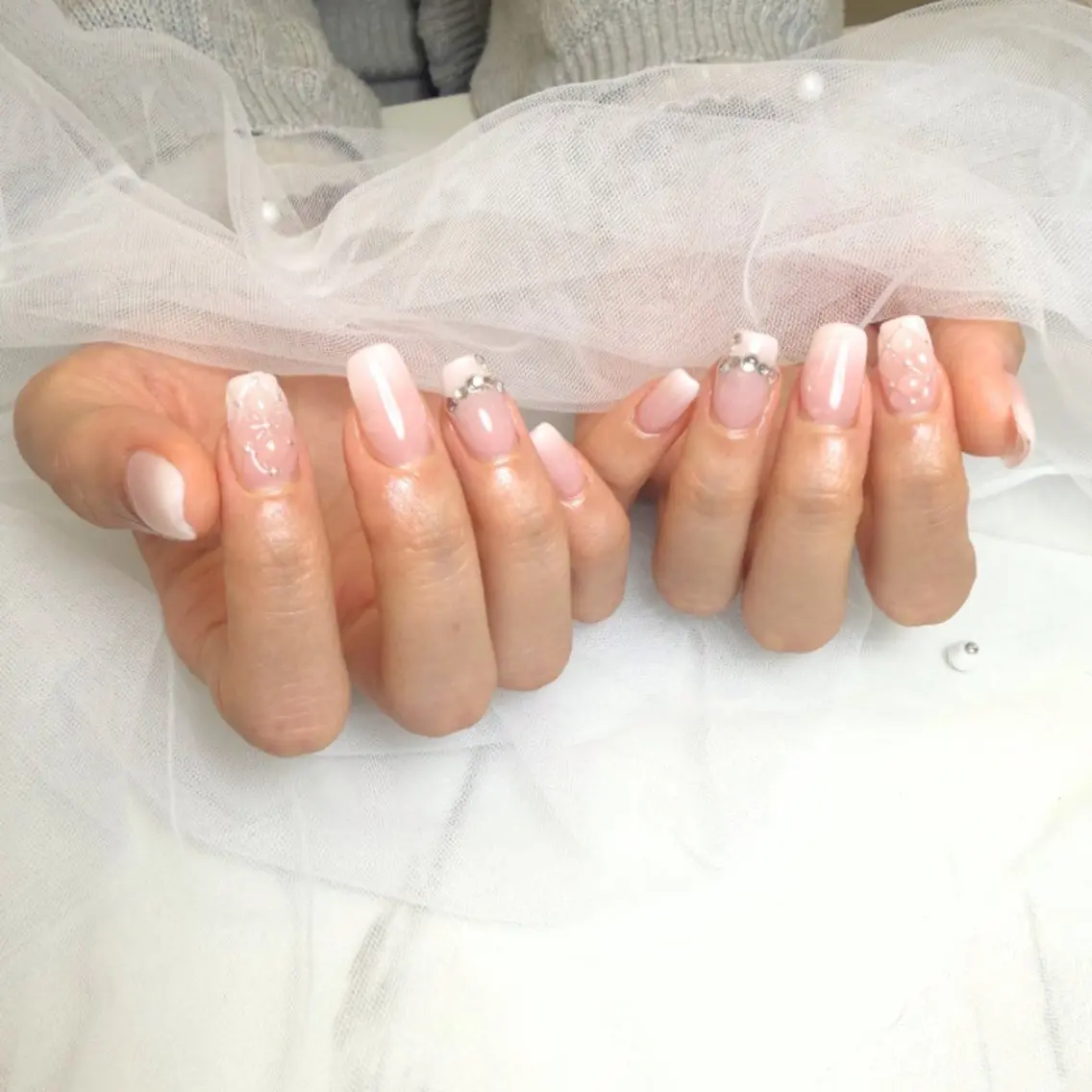 ネイル ハンドネイル MAKI💎綺麗め 大人可愛い/堺筋本町のネイルデザイン