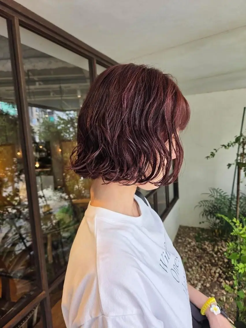 ショート カラー ヘアカラー 韓国好き🇰🇷 美容師MIKUのヘアスタイル
