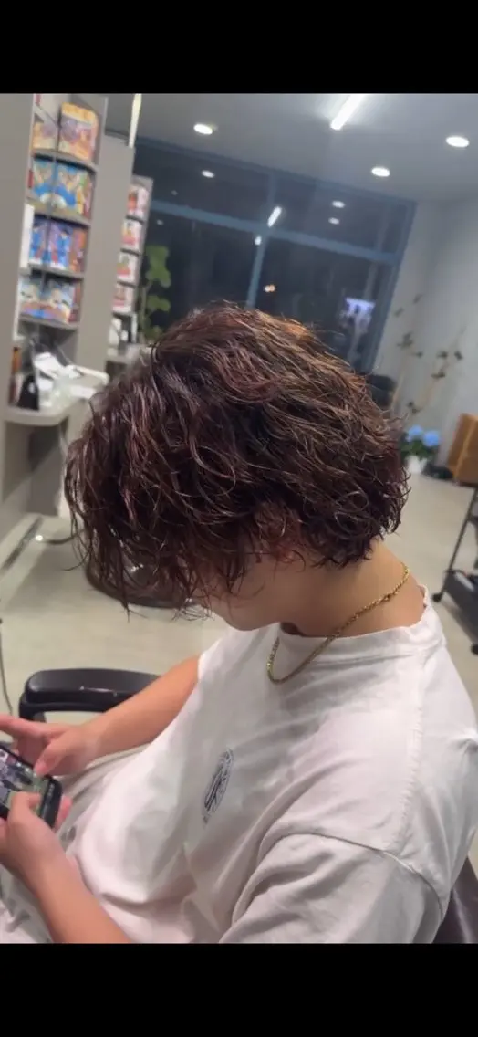 パーマ カット パーマ 村岡 慶輝のヘアスタイル