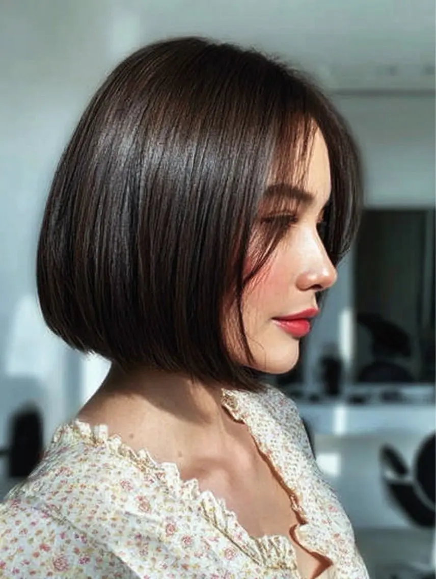 ショート カラー ヘアカラー 🍒モテ暖色カラー × うる艶✧ ゆなのヘアスタイル