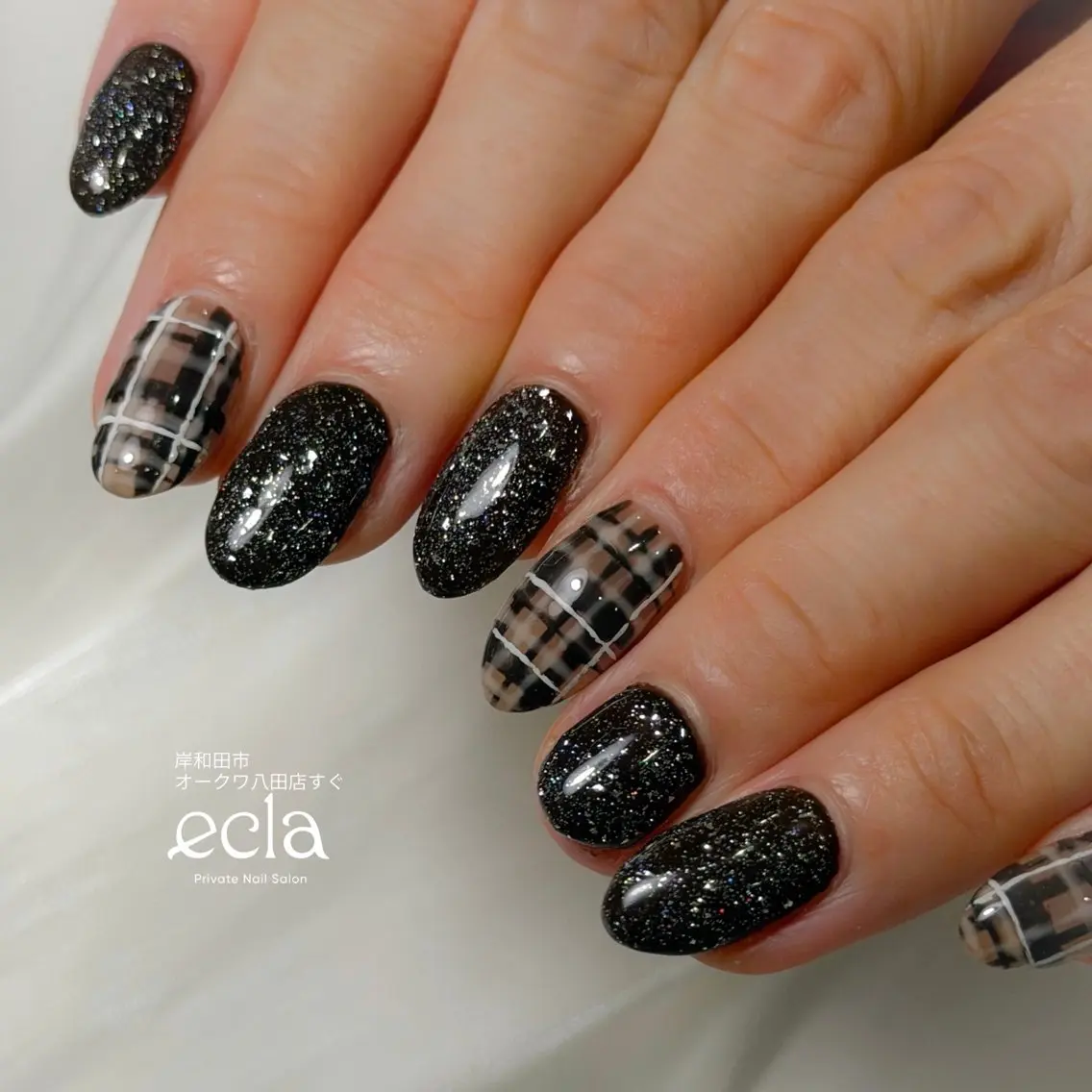 ネイル アートネイル フラッシュネイル ジェルネイル キラキラネイル 持ち込み Nail Salon ecla 〜エクラ〜のネイルデザイン