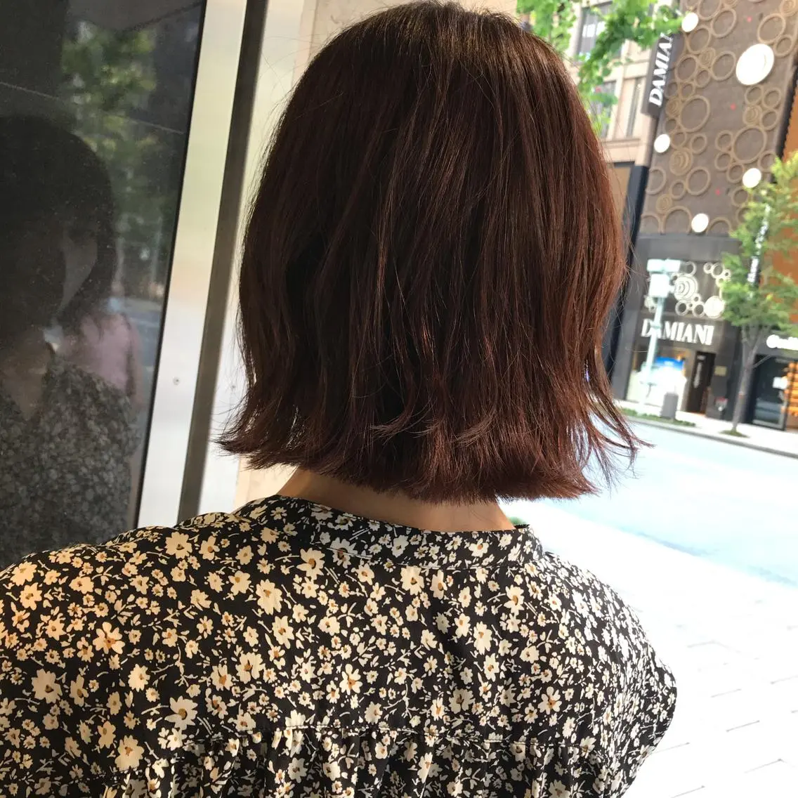 ショート 切りっぱなしボブ ボブ かねやす ゆなのヘアスタイル
