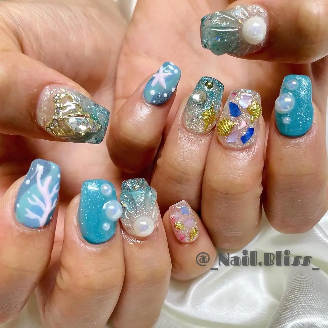 ネイル フラッシュネイル ハンドネイル NAIL BLISSのネイルデザイン