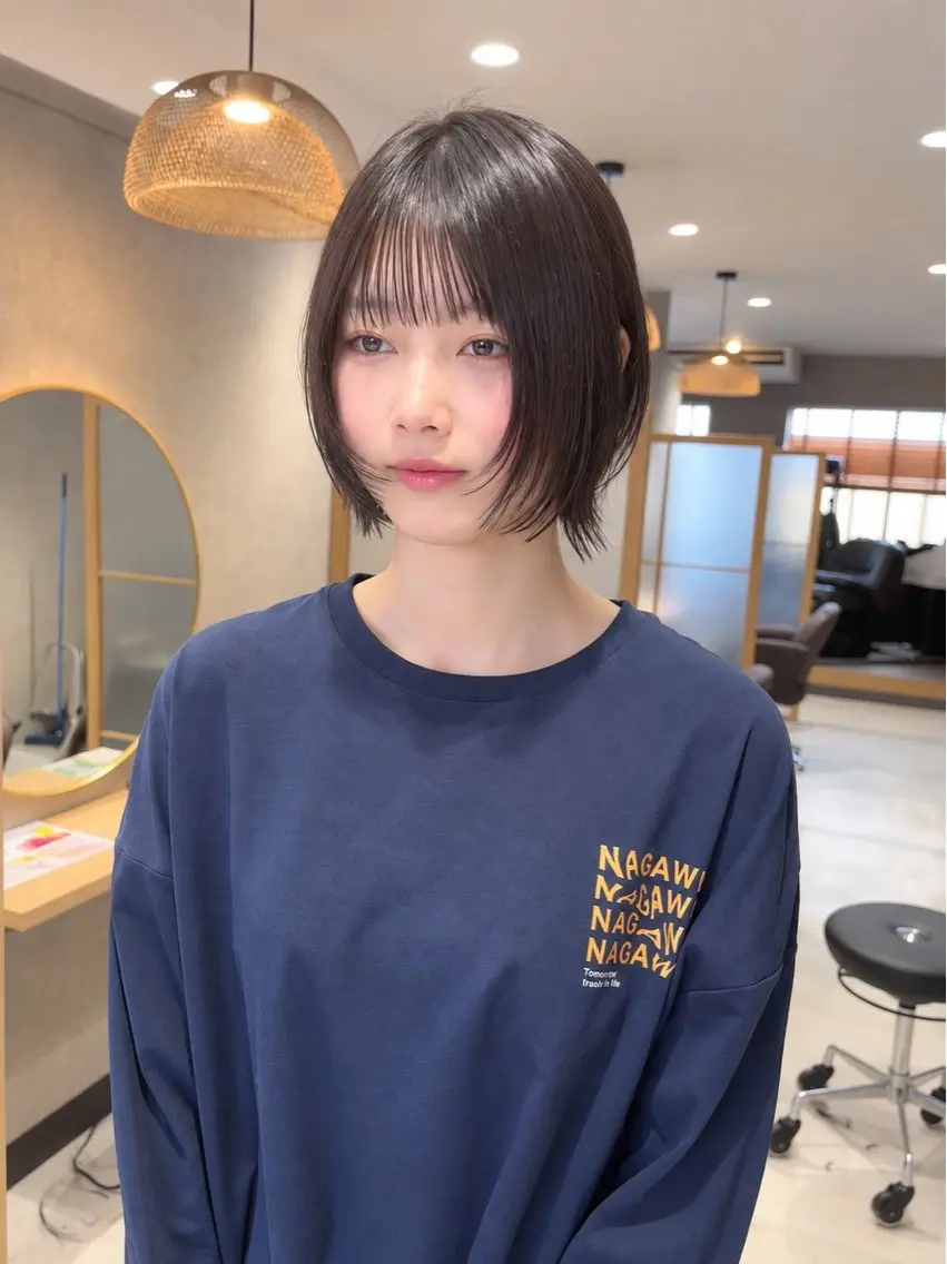 ショート ボブレイヤー ボブ 顔まわりレイヤー 顔周りカット レイヤーカット 似合わせ屋さん / ボブ・レイヤーのヘアスタイル