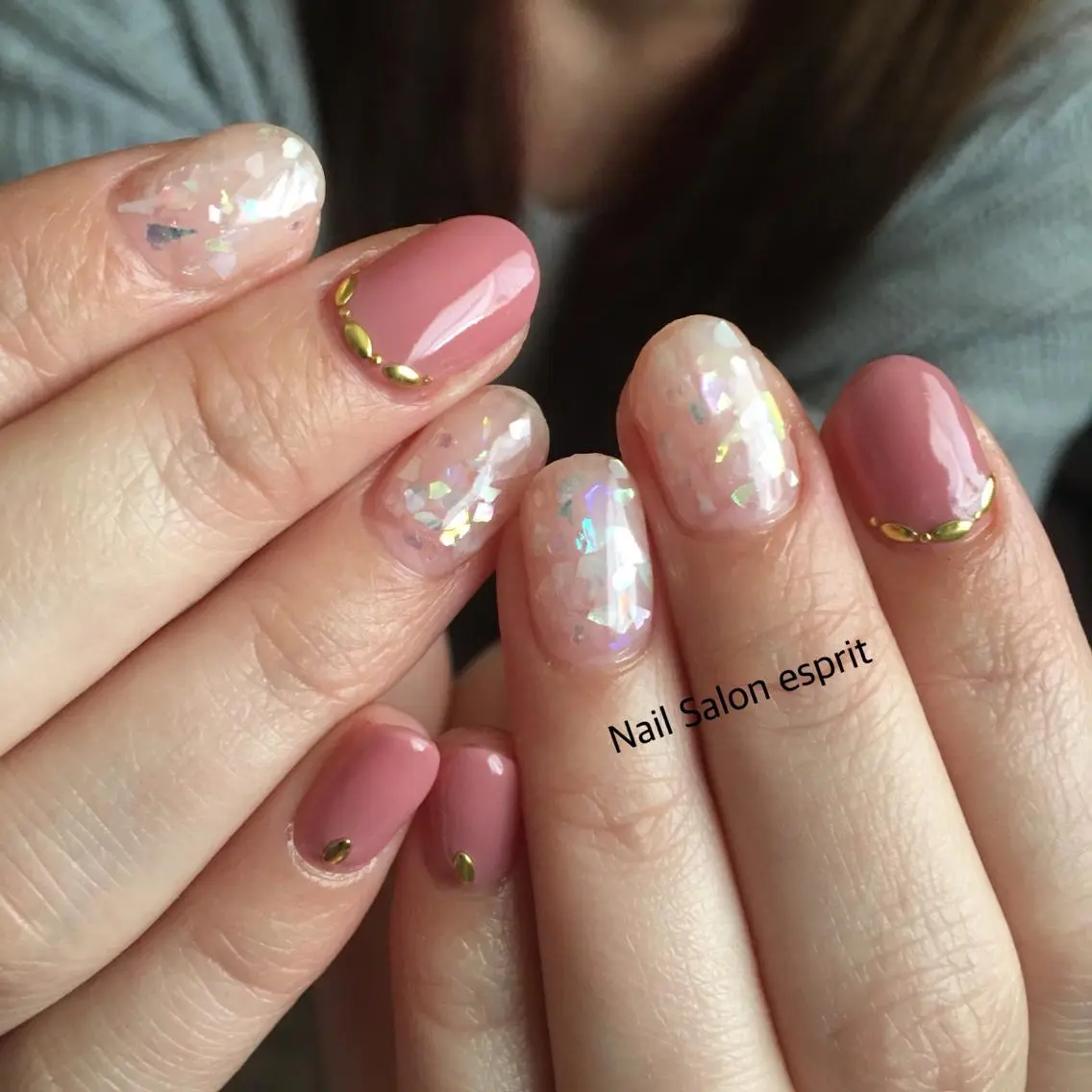 ネイル ピンク Nail Salon espritのネイルデザイン