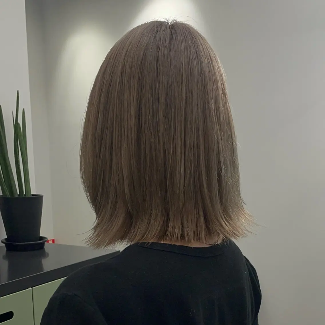 ミディアム カラー ベージュカラー joule 藤原沙綾のヘアスタイル
