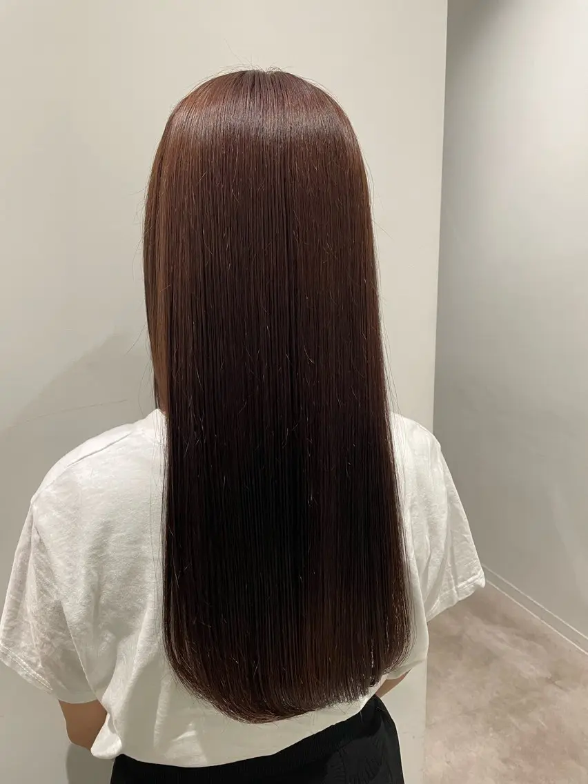 ロング ボブ ハイライト 髪質改善 縮毛矯正 トリートメント 🌟髪質改善 平本雄大🌟のヘアスタイル