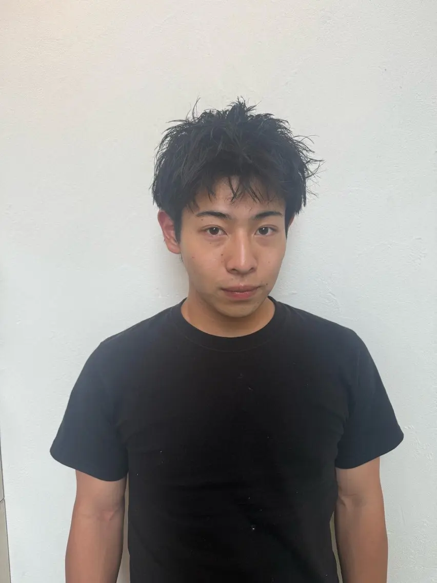 メンズ カット メンズ特化/ブリーチ /フェザー/高崎のヘアスタイル