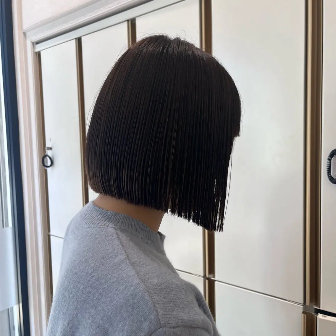ショート ボブ カット ウスイ ハルカのヘアスタイル