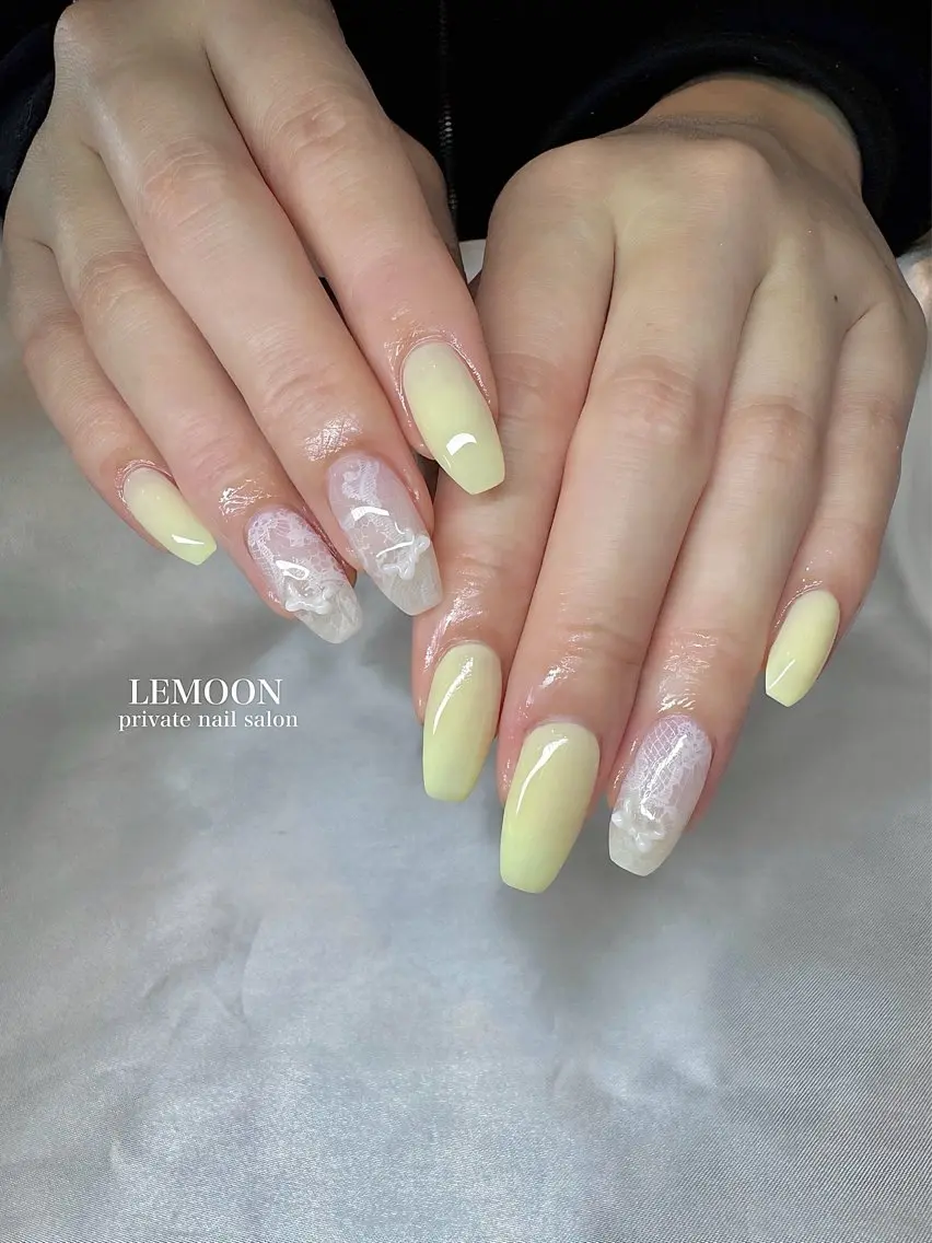 ネイル レース nail salon LEMOONのネイルデザイン