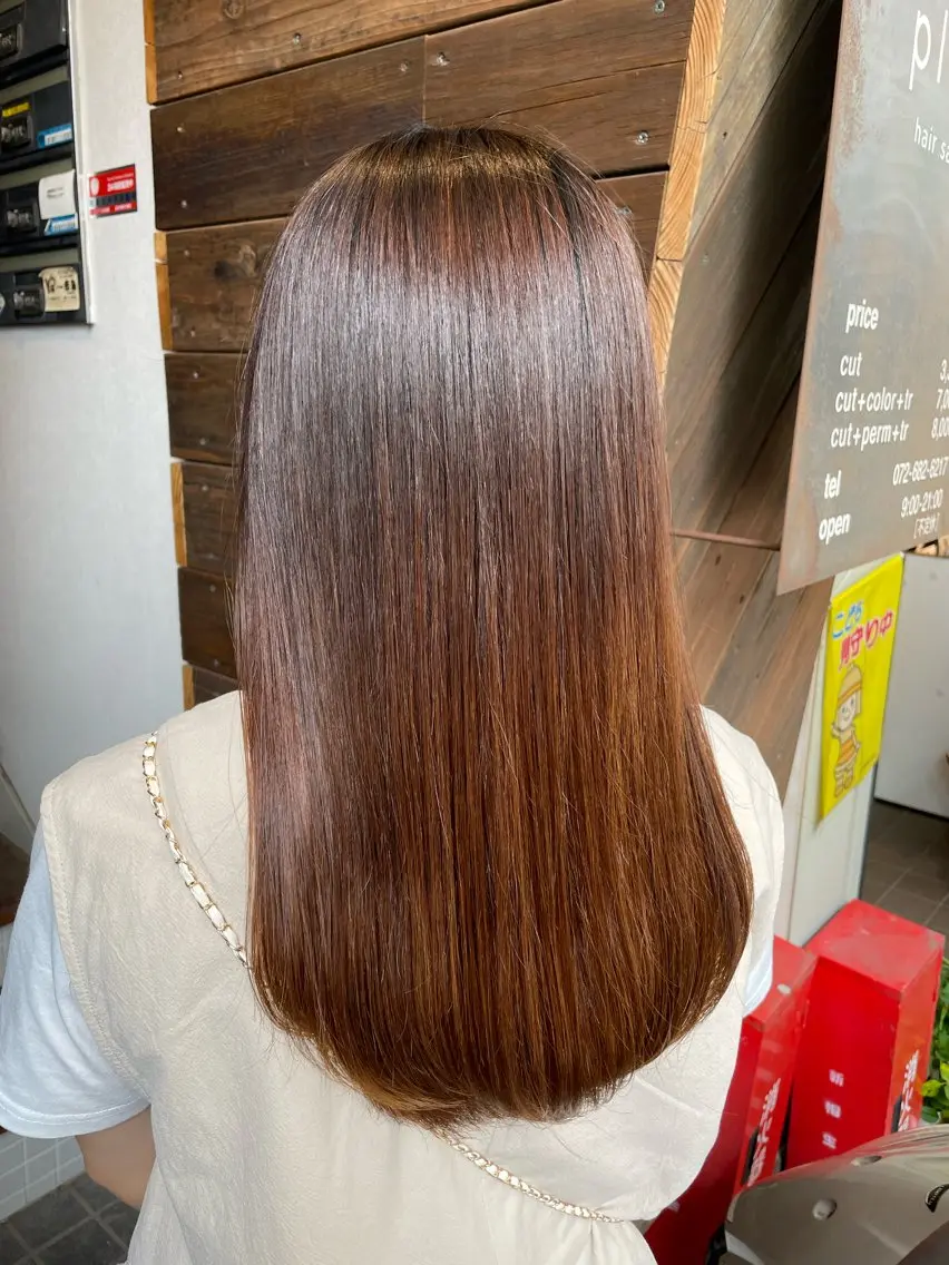 ロング カット 縮毛矯正 トリートメント plan maiのヘアスタイル