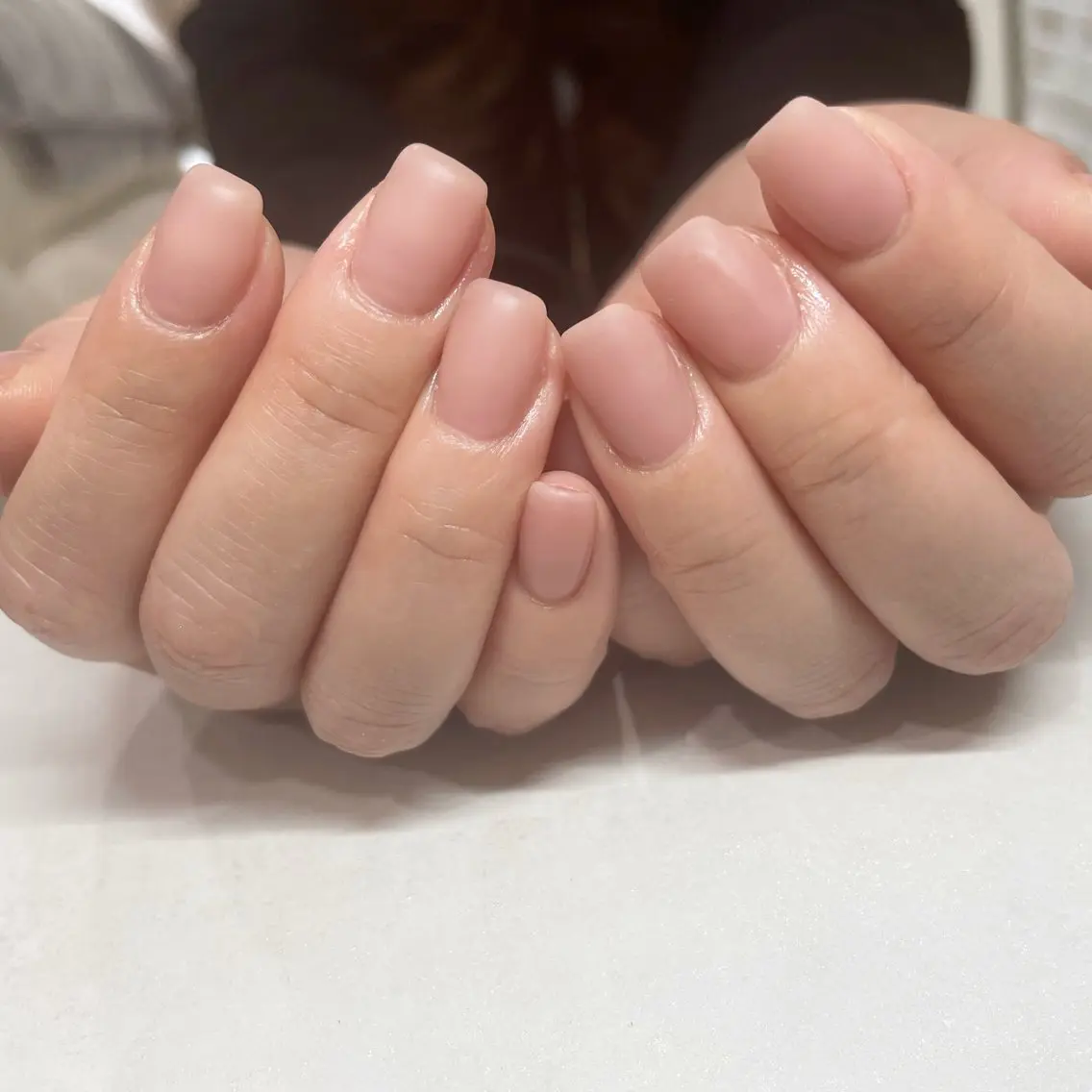 ネイル マットネイル 大阪/阿波座ちゅるん シンプル/パラジェルのネイルデザイン