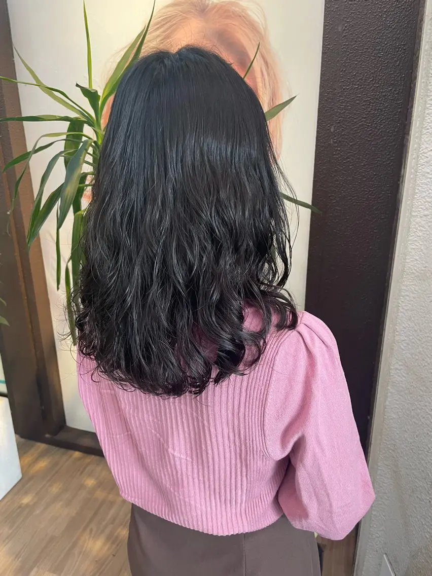 セミロング パーマ セミロングパーマ デジタルパーマ カット パーマ earth佐賀鳥栖店 RYUTOのヘアスタイル