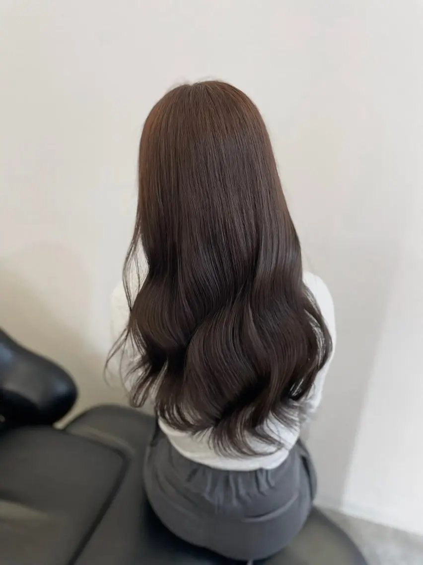 ロング カラー カット ヘアカラー トリートメント 梅田ayana 垢抜けベージュ 🎀のヘアスタイル