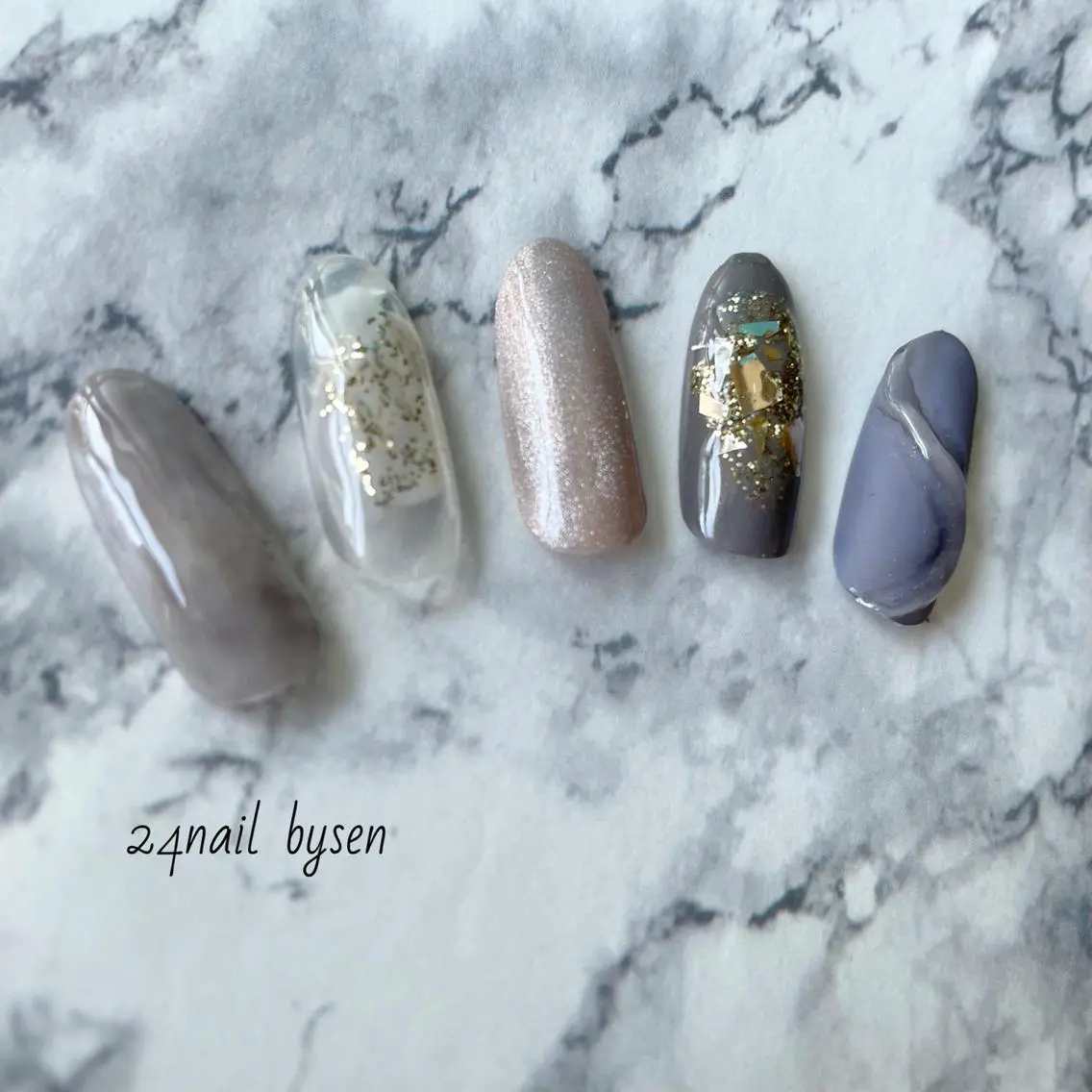 ネイル ニュアンスネイル Atelier by 24nail/Ayaのネイルデザイン