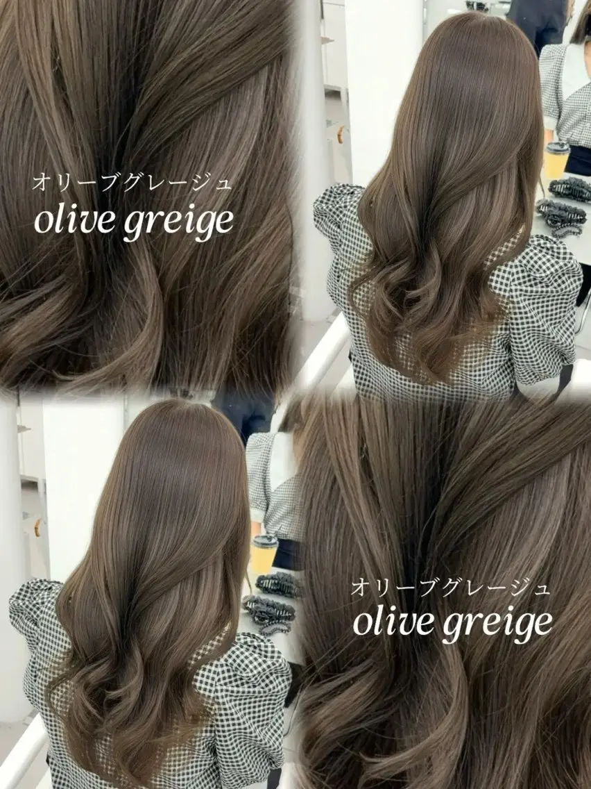 ロング カラー ベージュカラー 透明感カラー グレージュ 外国人風カラー カット ヘアカラー トリートメント 韓国ヘア/レイヤー/ 顔まわり足立遥奈のヘアスタイル