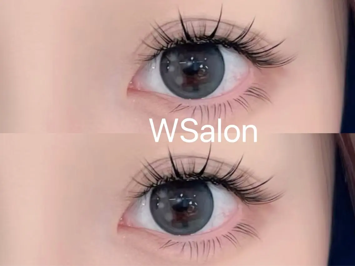 マツエク・マツパ 付け放題 バインドロック カラーマツエク フラットラッシュ 韓国風マツエク W Salon アイラッシュのマツエク・マツパデザイン