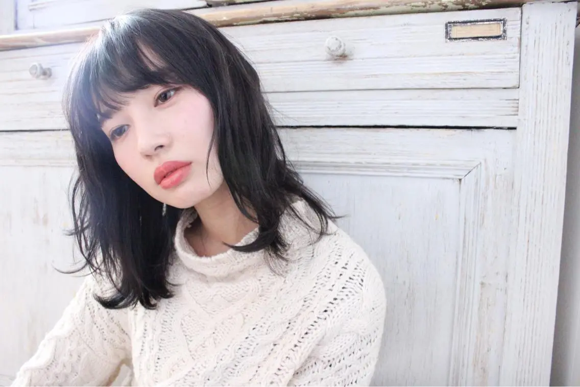 ミディアム カラー パーマ ooit 【オーイット】のヘアスタイル