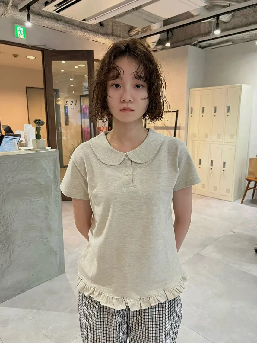 ショート ボブレイヤー ボブ レイヤーカット カット パーマ ボブ/パーマ 村中　仁人のヘアスタイル