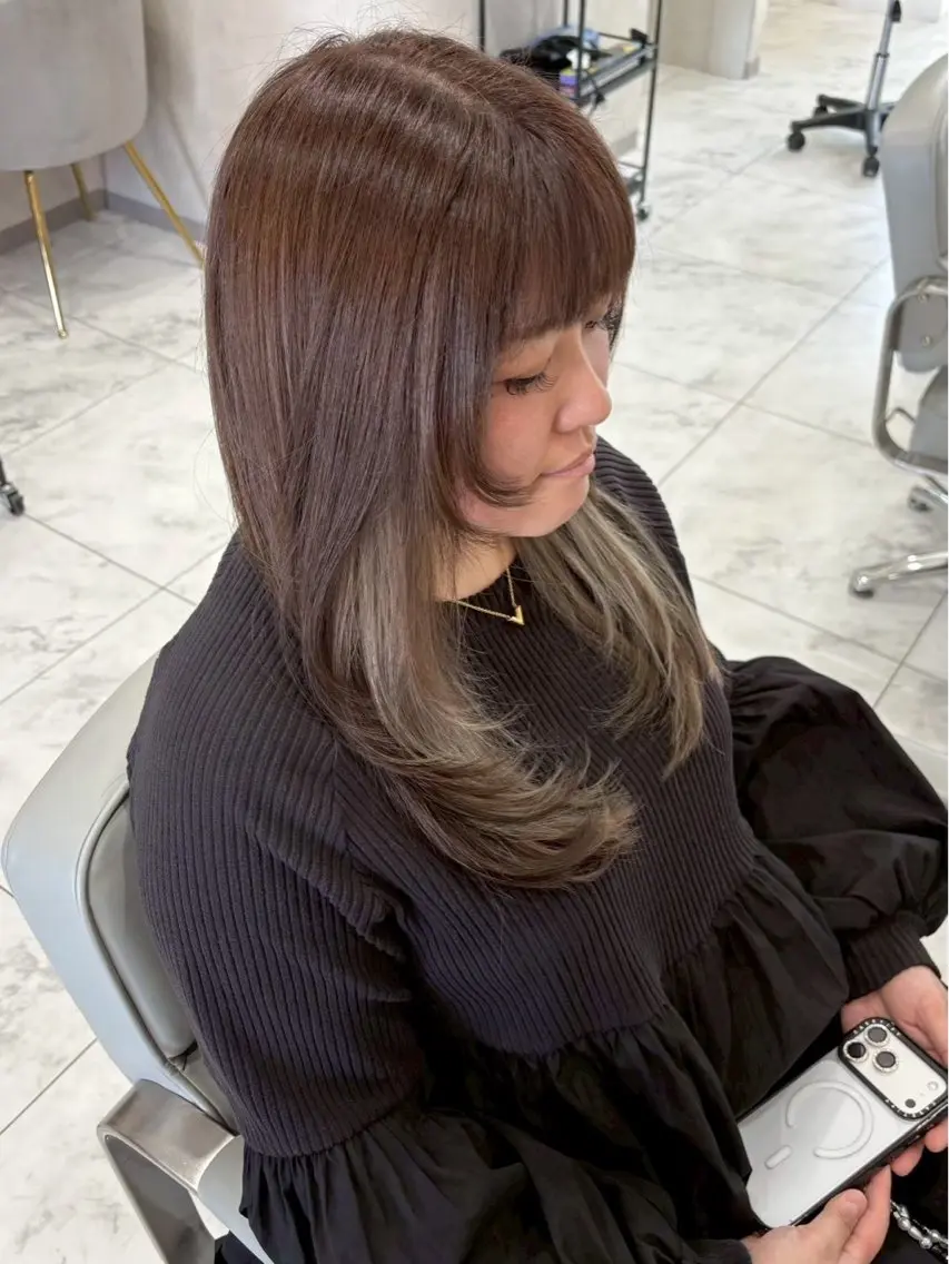 セミロング 西村 望来のヘアスタイル