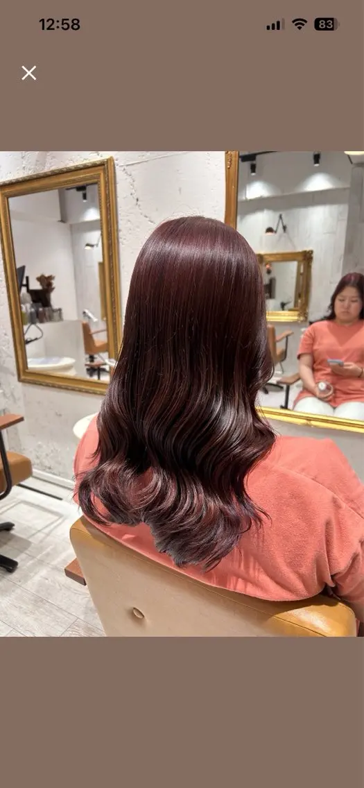 セミロング カラー ダブルカラー ラベンダーカラー 🎀re view 日和/レイヤー🎀のヘアスタイル